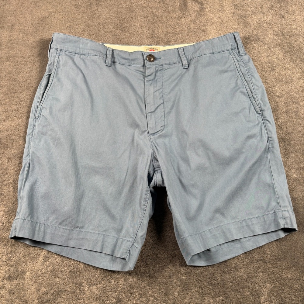 Faherty Shorts Mens 32 Blue Movement Chino Organic Cotton Stretch Refibra Casual